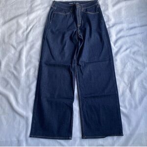 Old Navy Jeans WOW High Rise Wide Leg Y2K Style Skater Blue Women’s Size 10